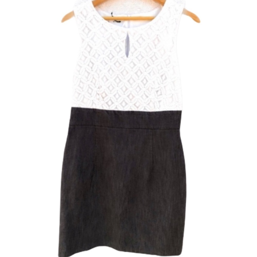 Alfred Paquette Dress With Denim Skirt‎